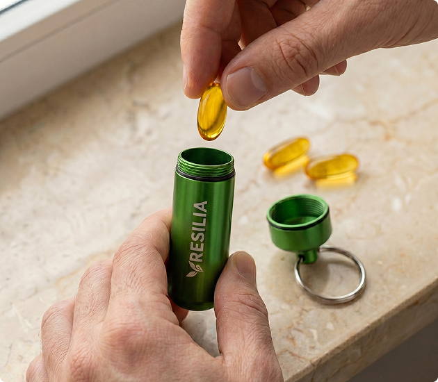 Resilia On-the-Go Softgel Case